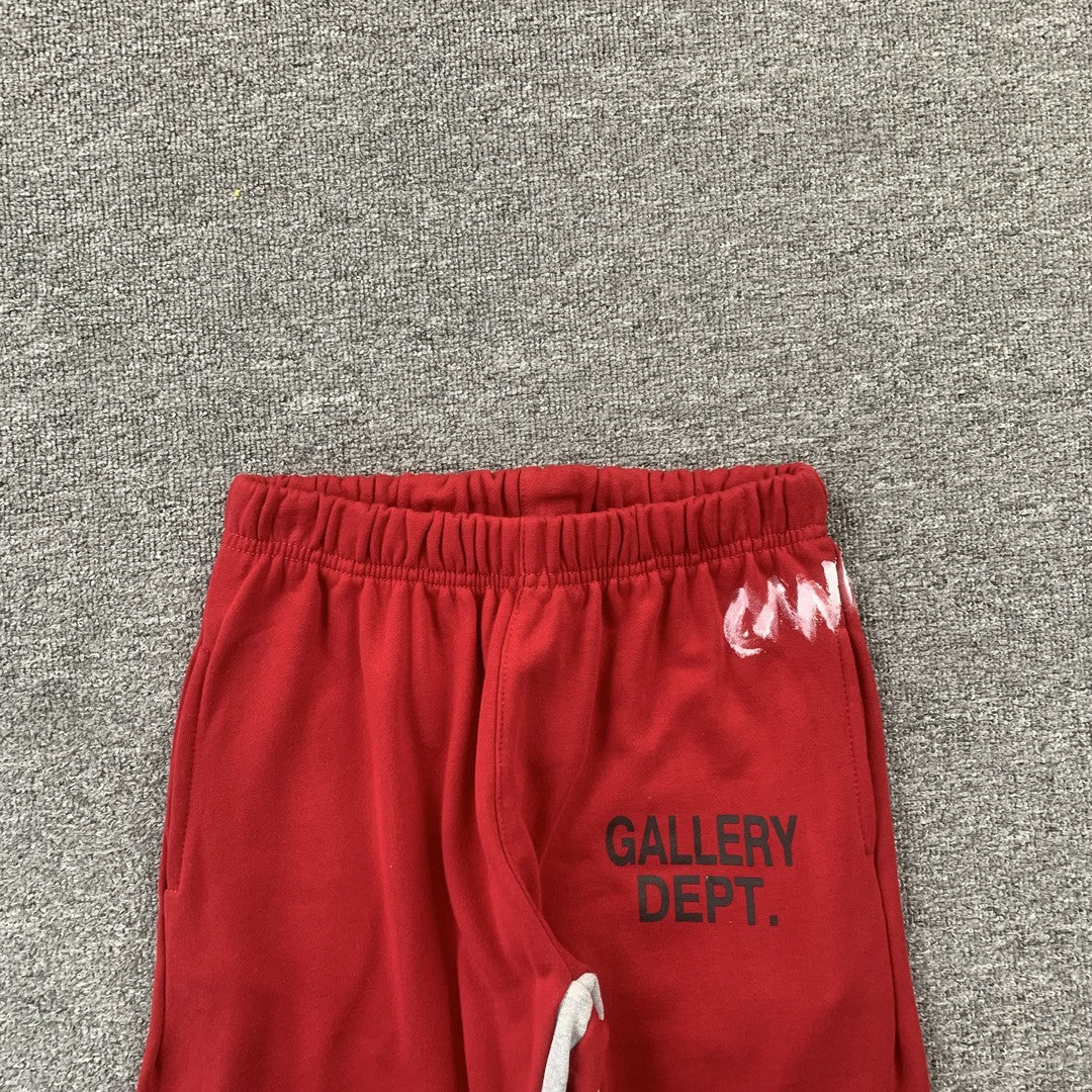 Gallery Dept Paint Sweatpants Red