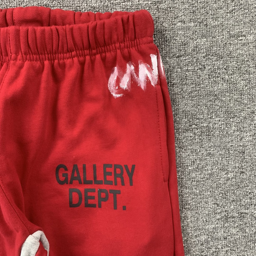 Gallery Dept Paint Sweatpants Red