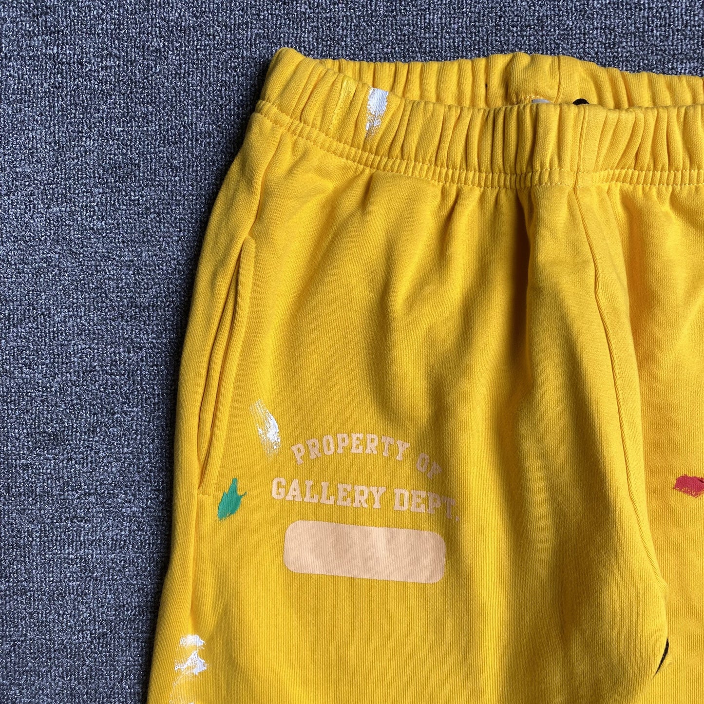 Gallery Dept Painted Sweatpants Yellow