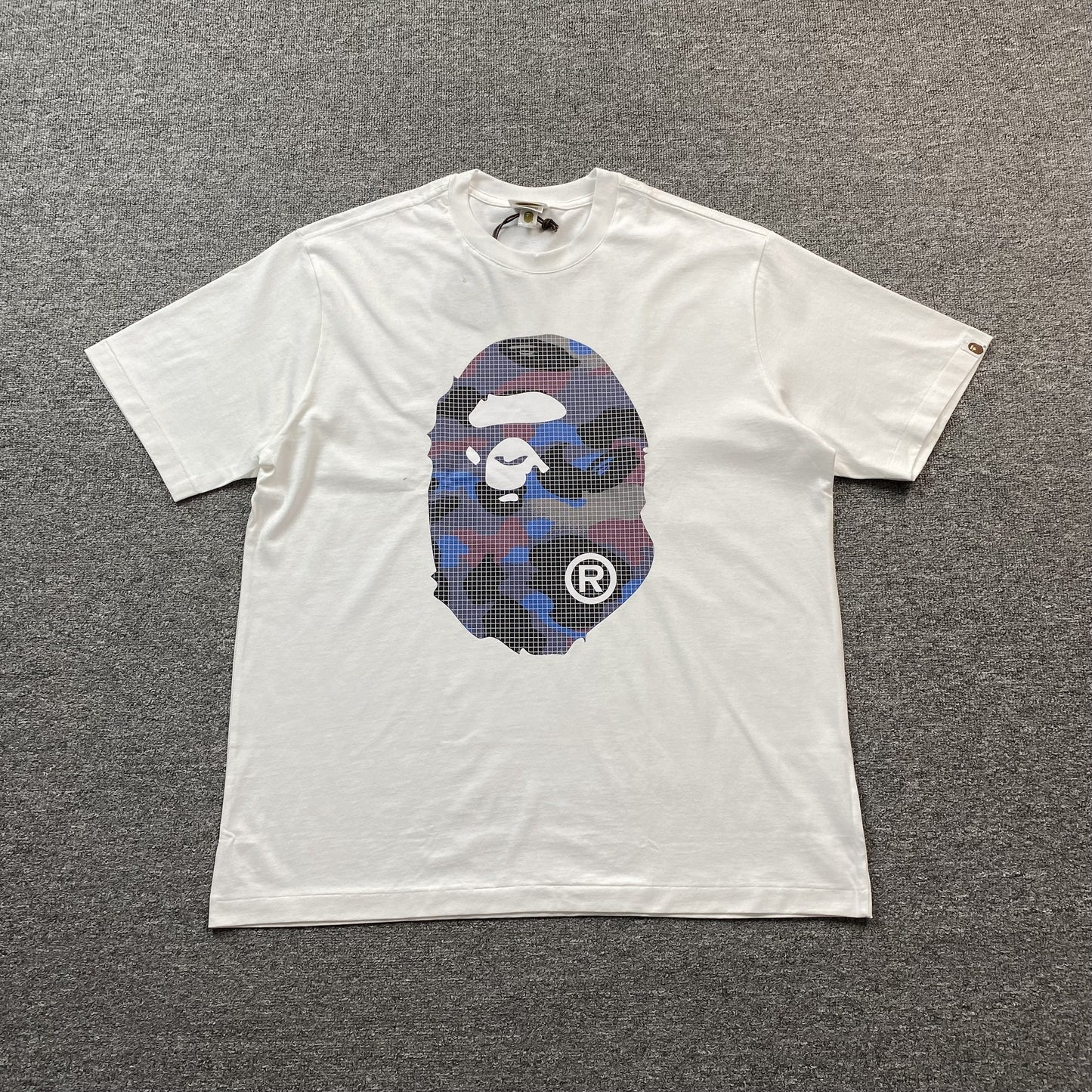 Bape Camo Big Ape Head Tee White