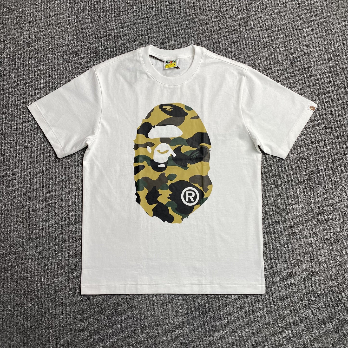 Bape Camo Big Ape Head Tee White