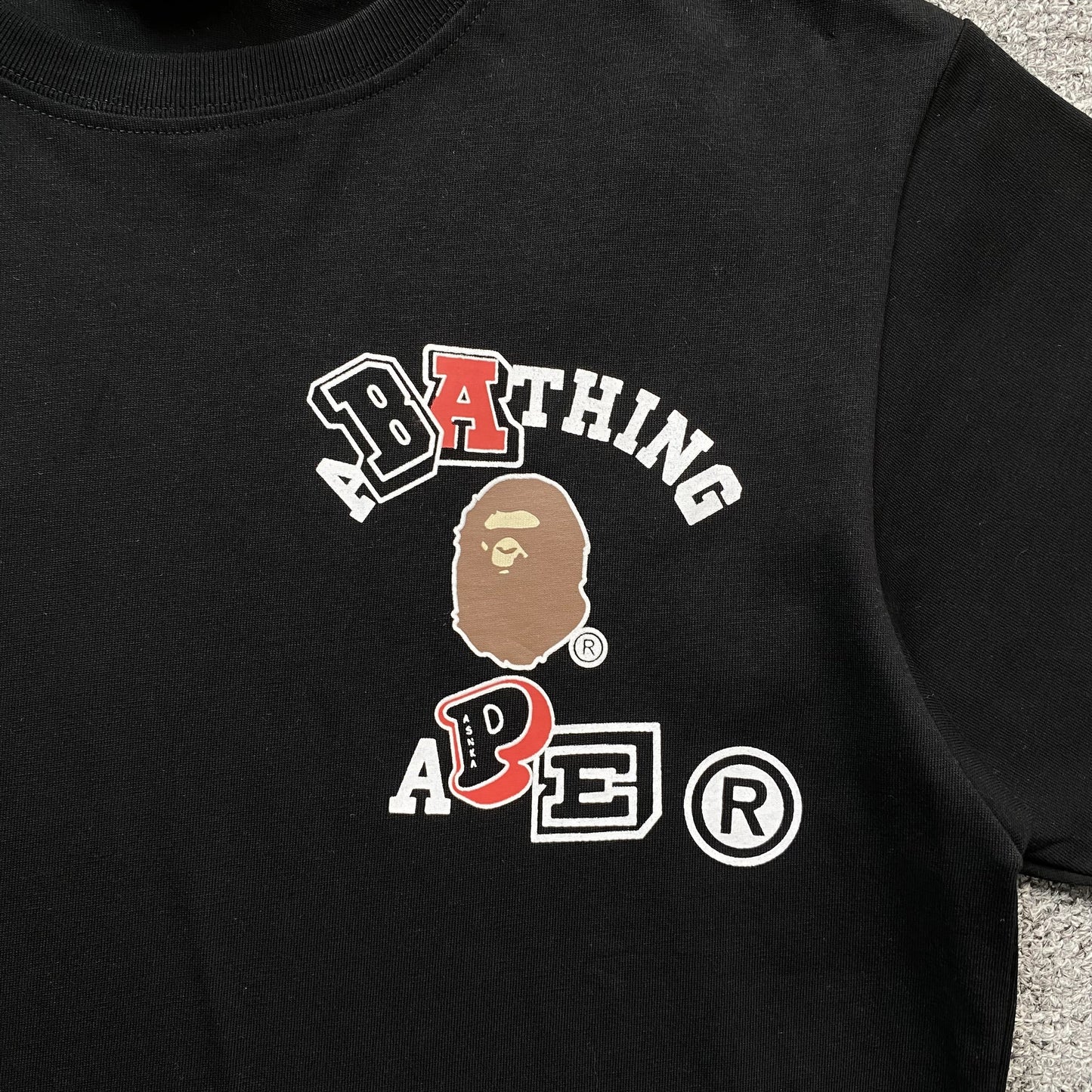 Bape Multi Fonts Tee Black