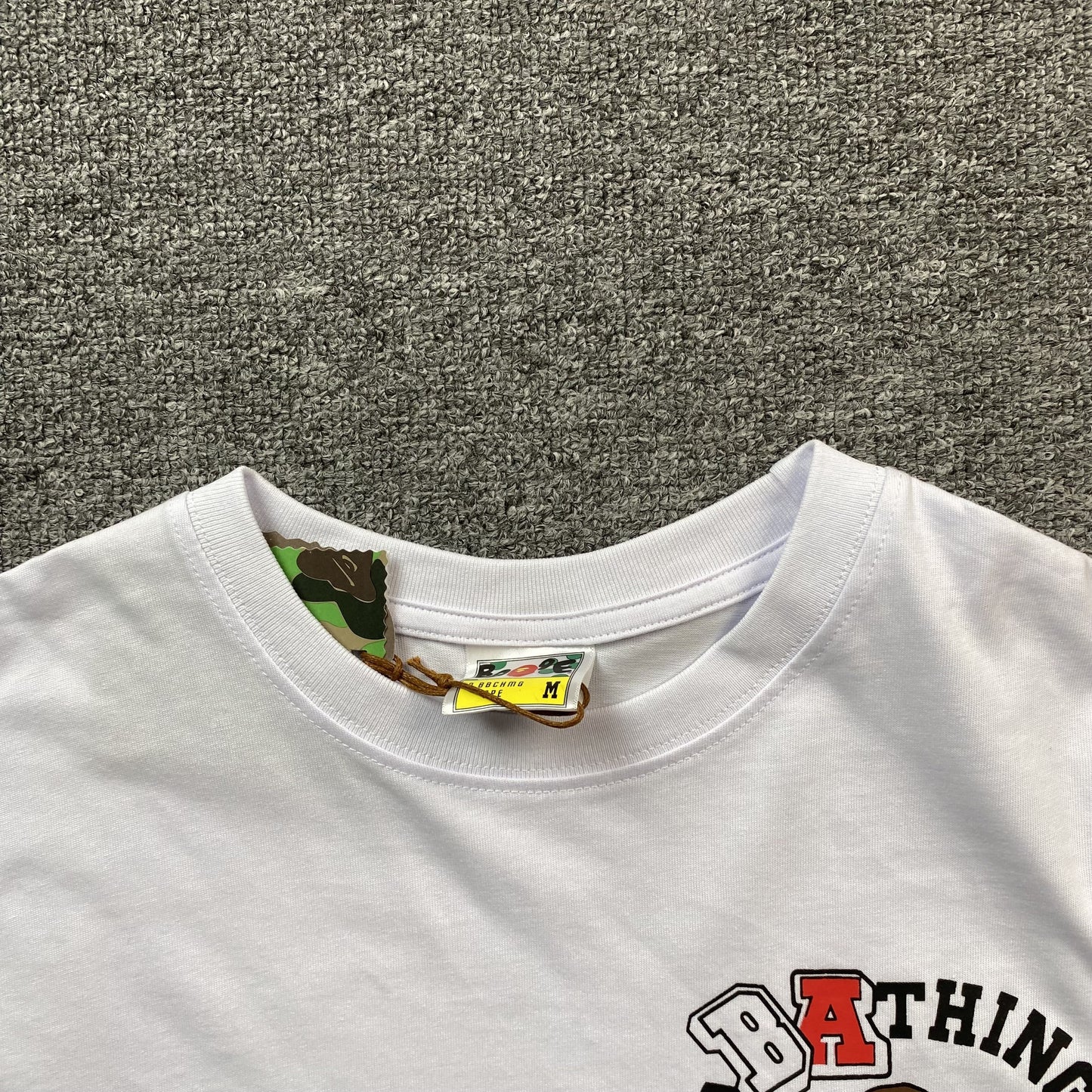 Bape Multi Fonts Tee White