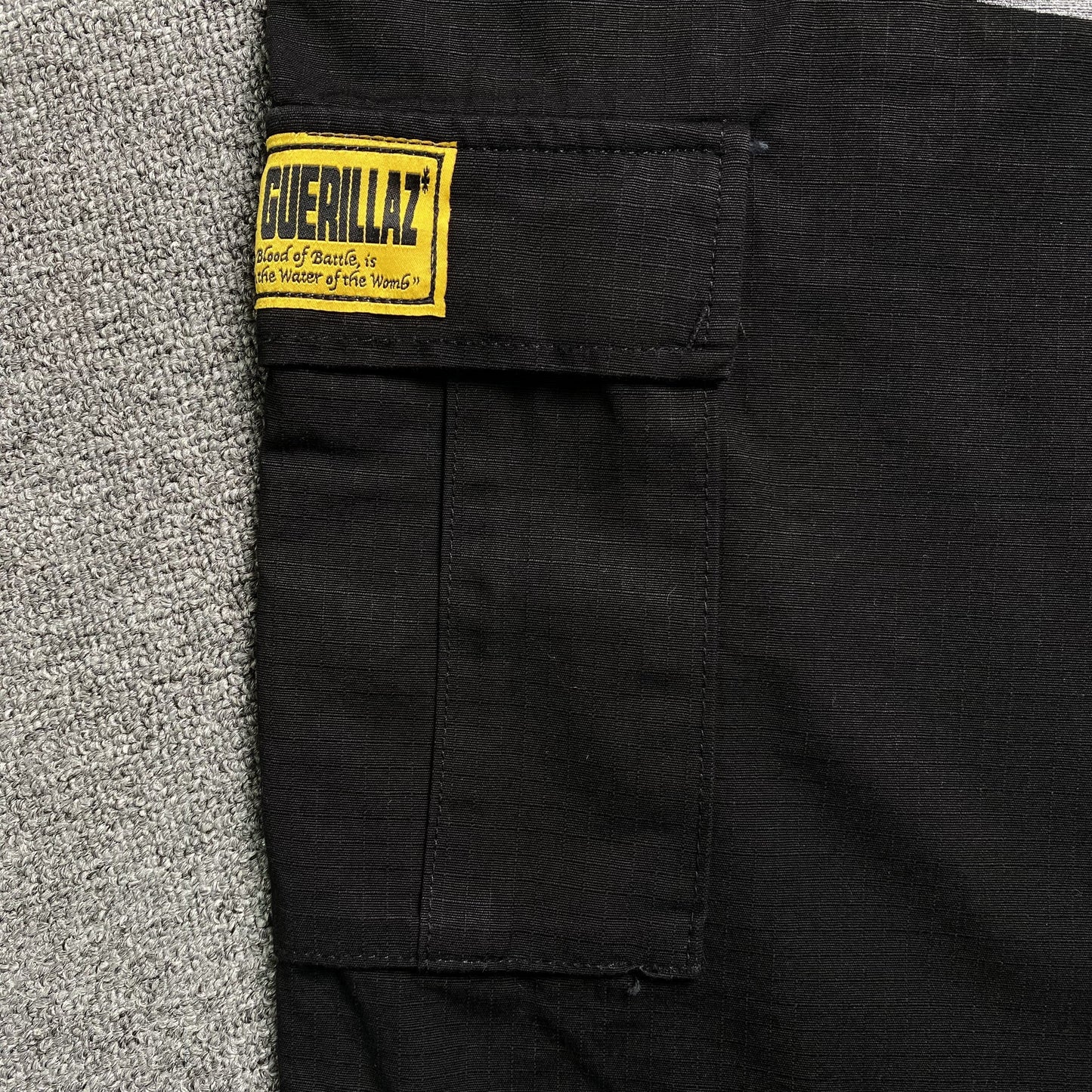 Corteiz Alcatraz Cargo Shorts Black