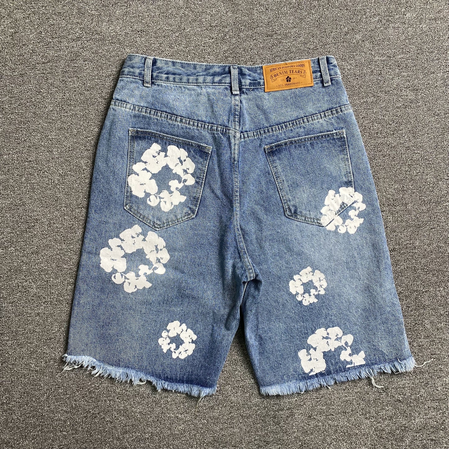Denim Tears The Cotton Wreath Jean Short Light Blue