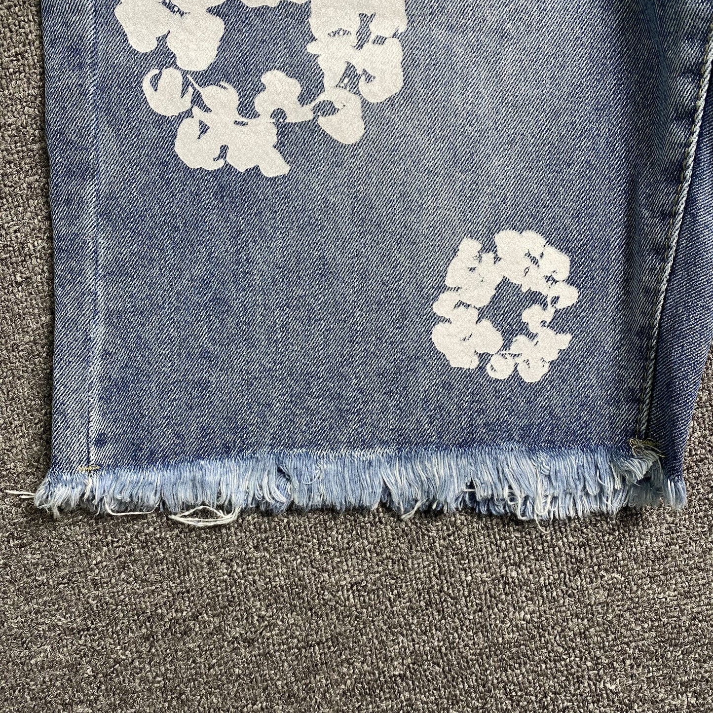Denim Tears The Cotton Wreath Jean Short Light Blue