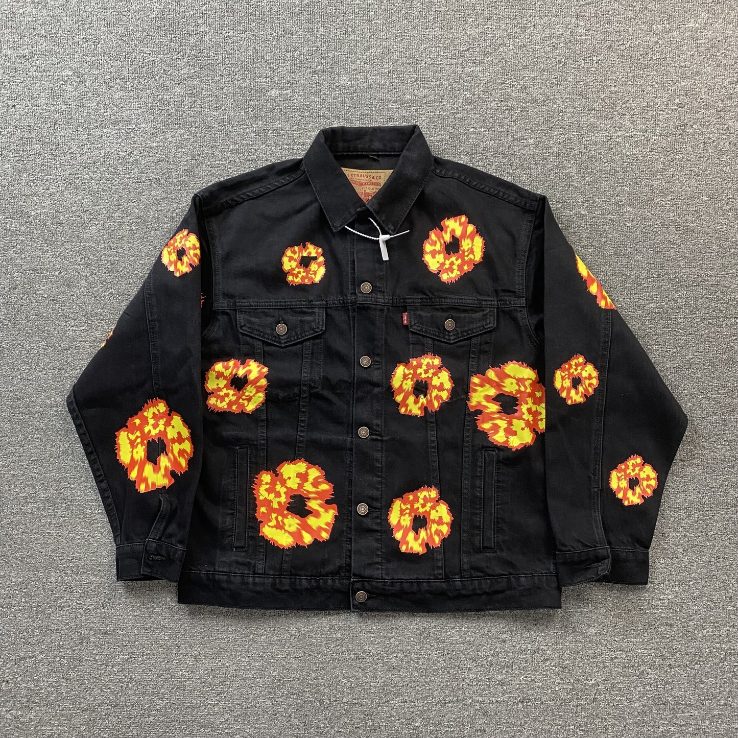 Denim Tears X Offset Wreath Denim Jacket Black