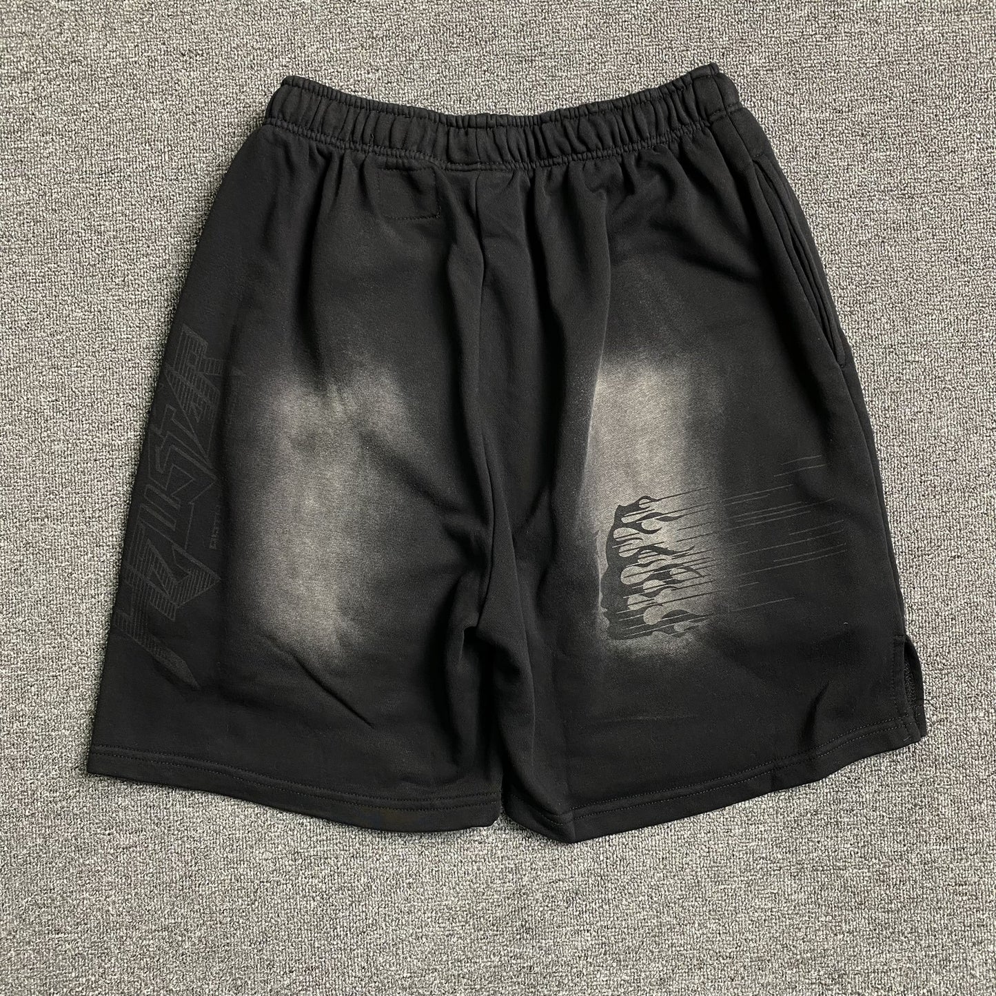 Hellstar Flame Shorts Black