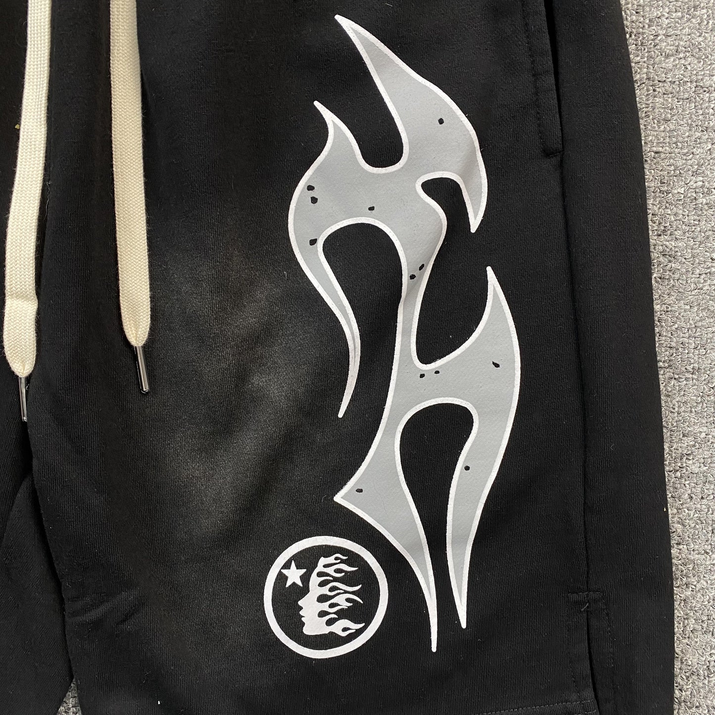 Hellstar Flame Shorts Black