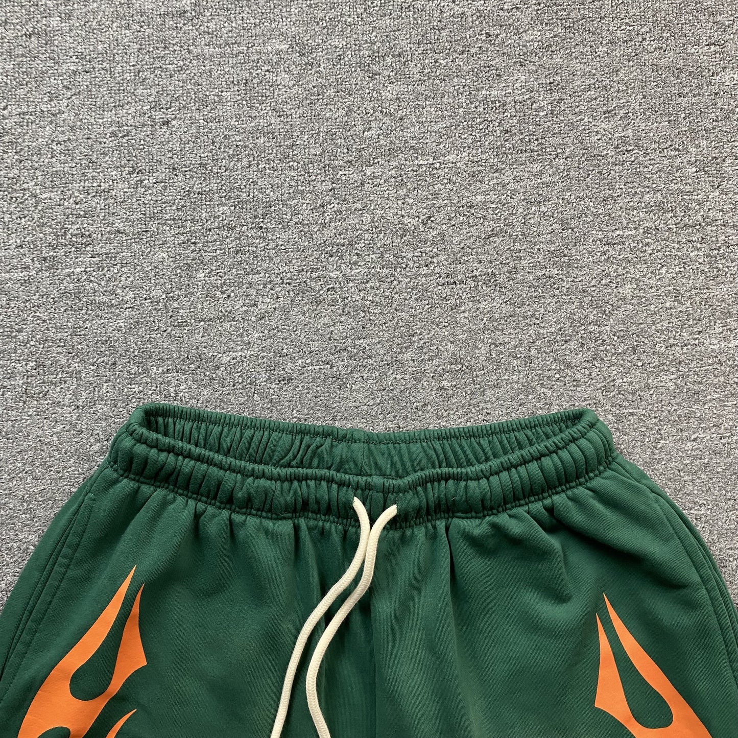 Hellstar Flame Shorts Green