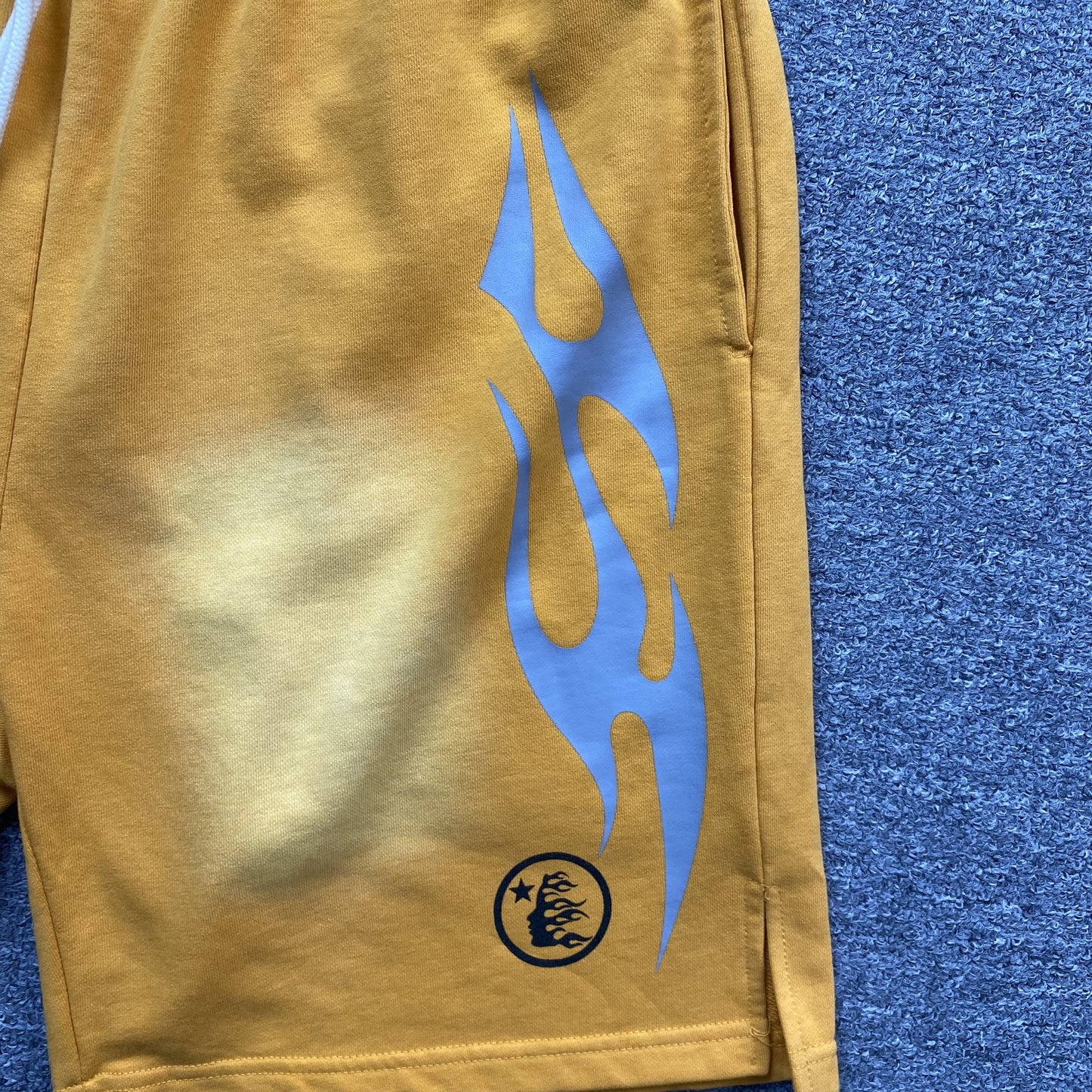 Hellstar Flame Shorts Orange
