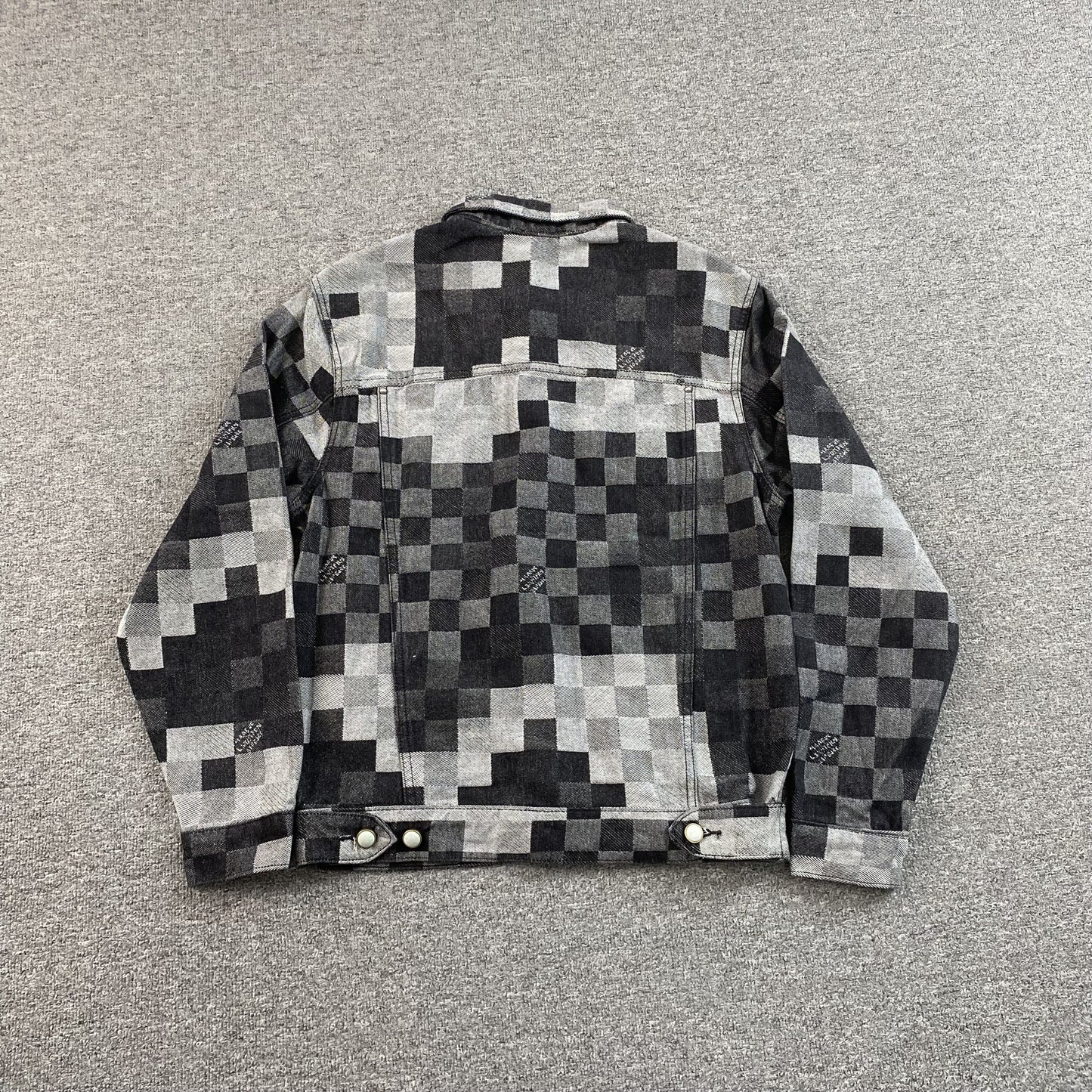 Louis Vuitton Damier Damoflage Classic Denim Jacket Black