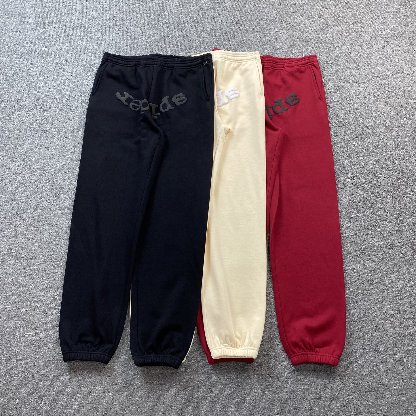 Sp5der Web Sweatpants Beige