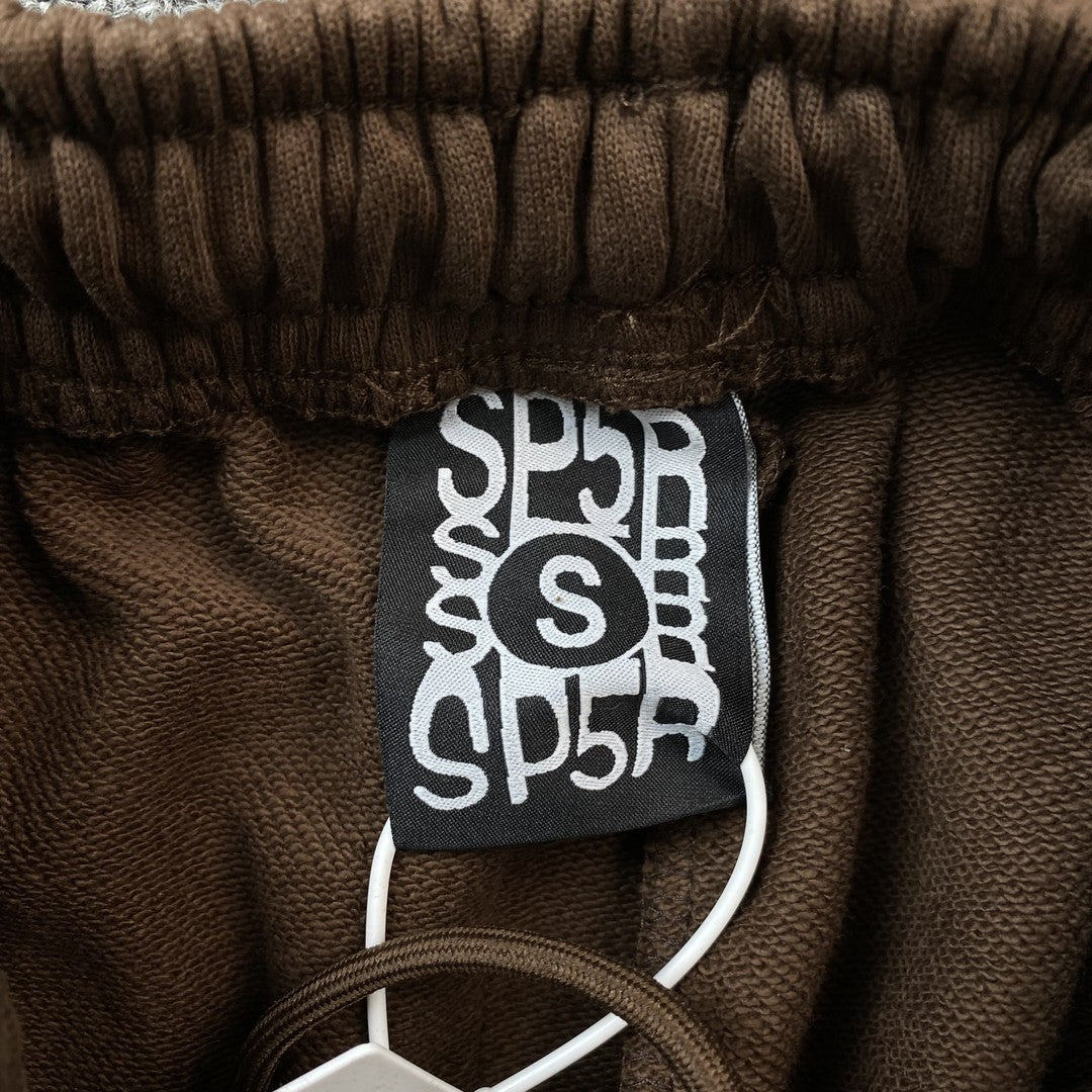Sp5der Web Sweatpants Brown