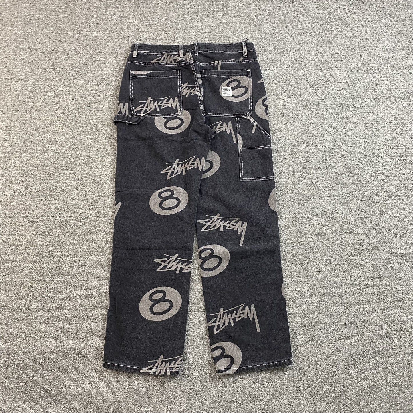 Stussy 8 Ball Jeans Black