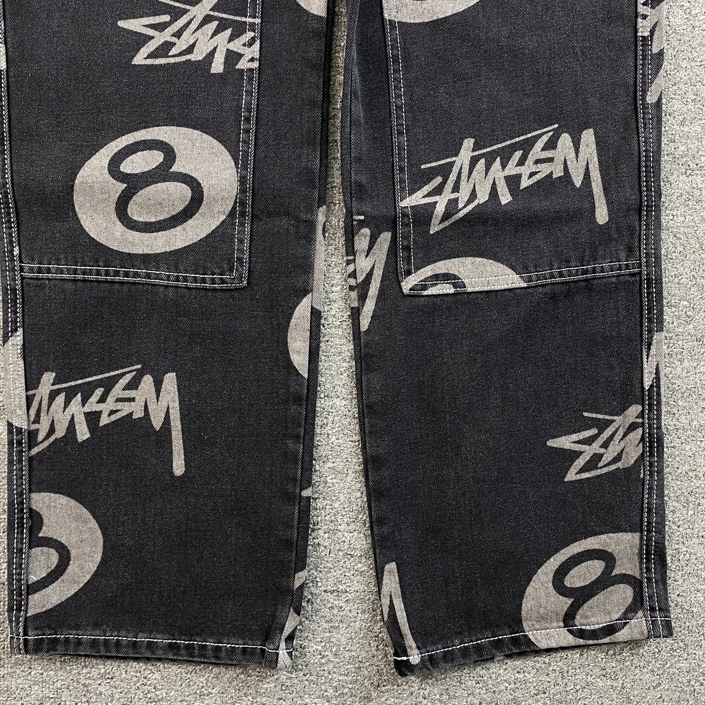 Stussy 8 Ball Jeans Black