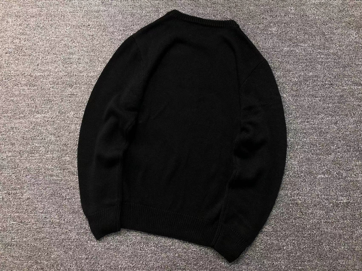 Stussy Curly S Knit Sweater Black