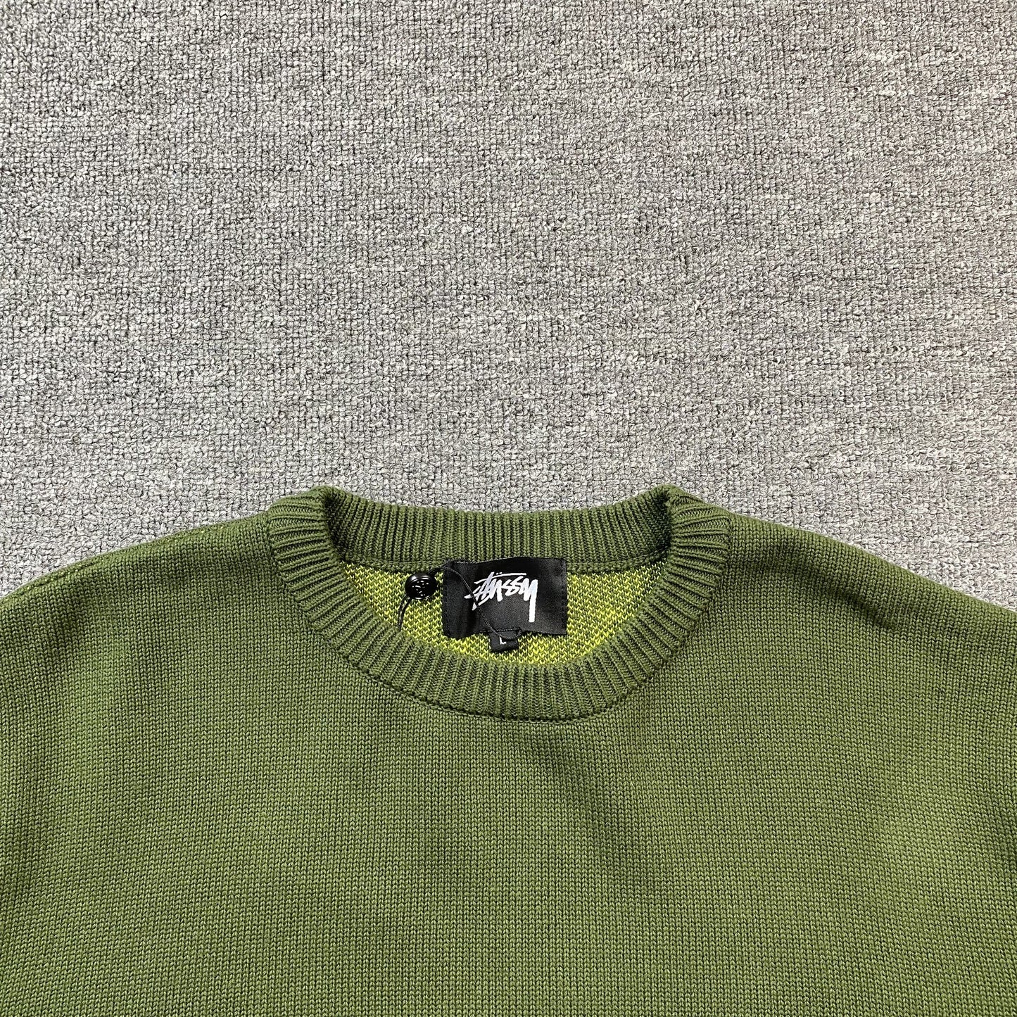 Stussy Laguna Icon Sweater Dark Green