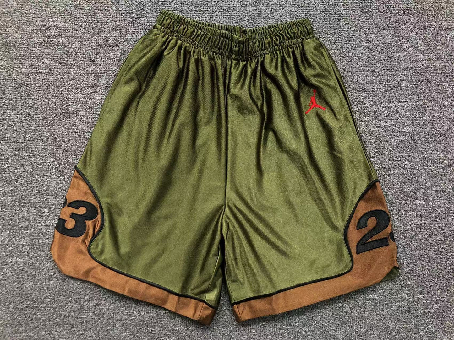 Supreme Jordan Warm Up Short Olive