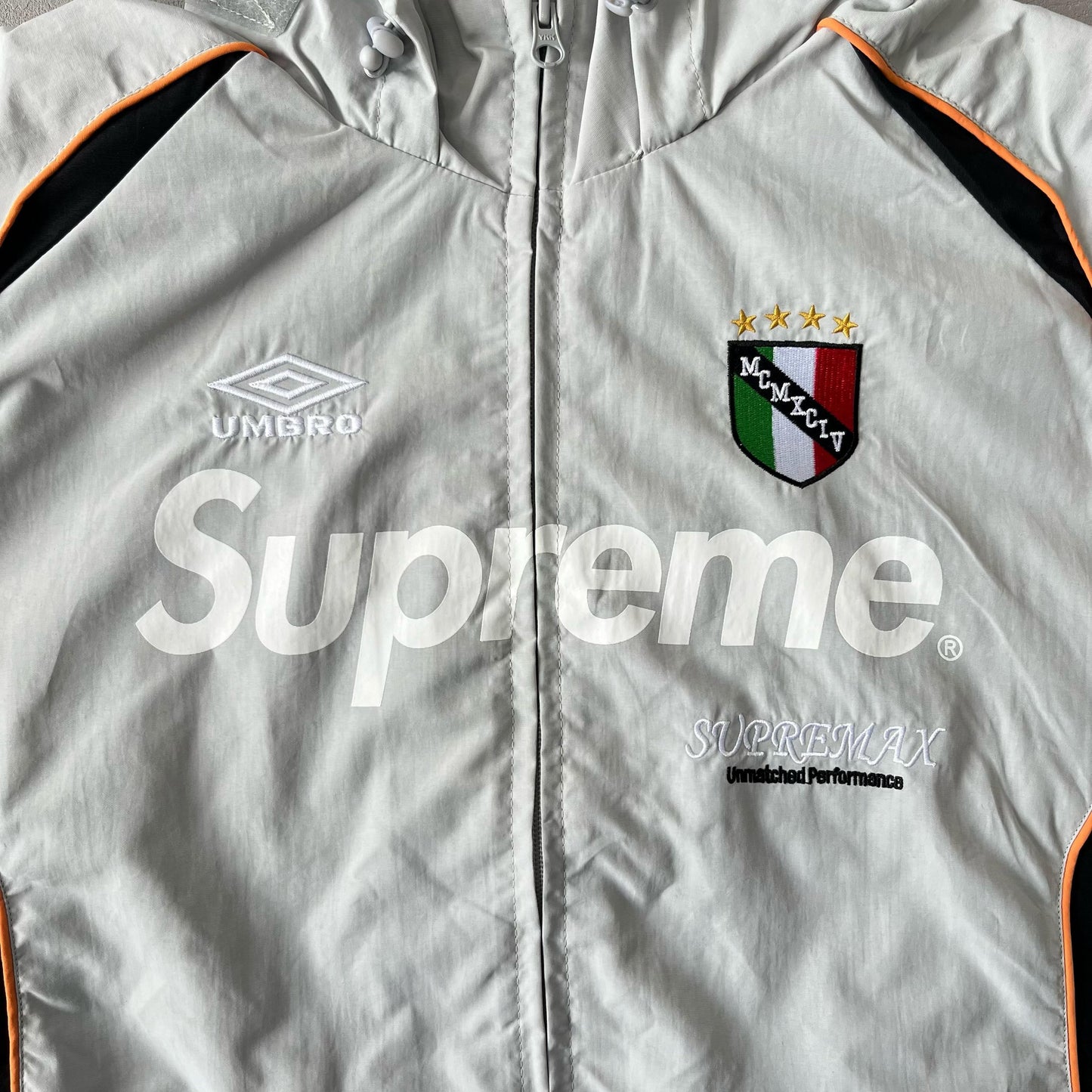 Supreme Umbro Track Jacket Grey