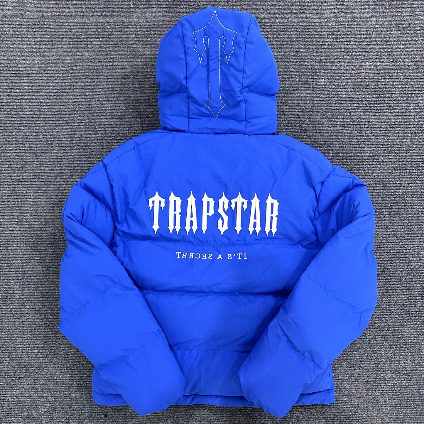 Trapstar Decoded Hooded 2.0 Puffer Jacket Dazzling Blue