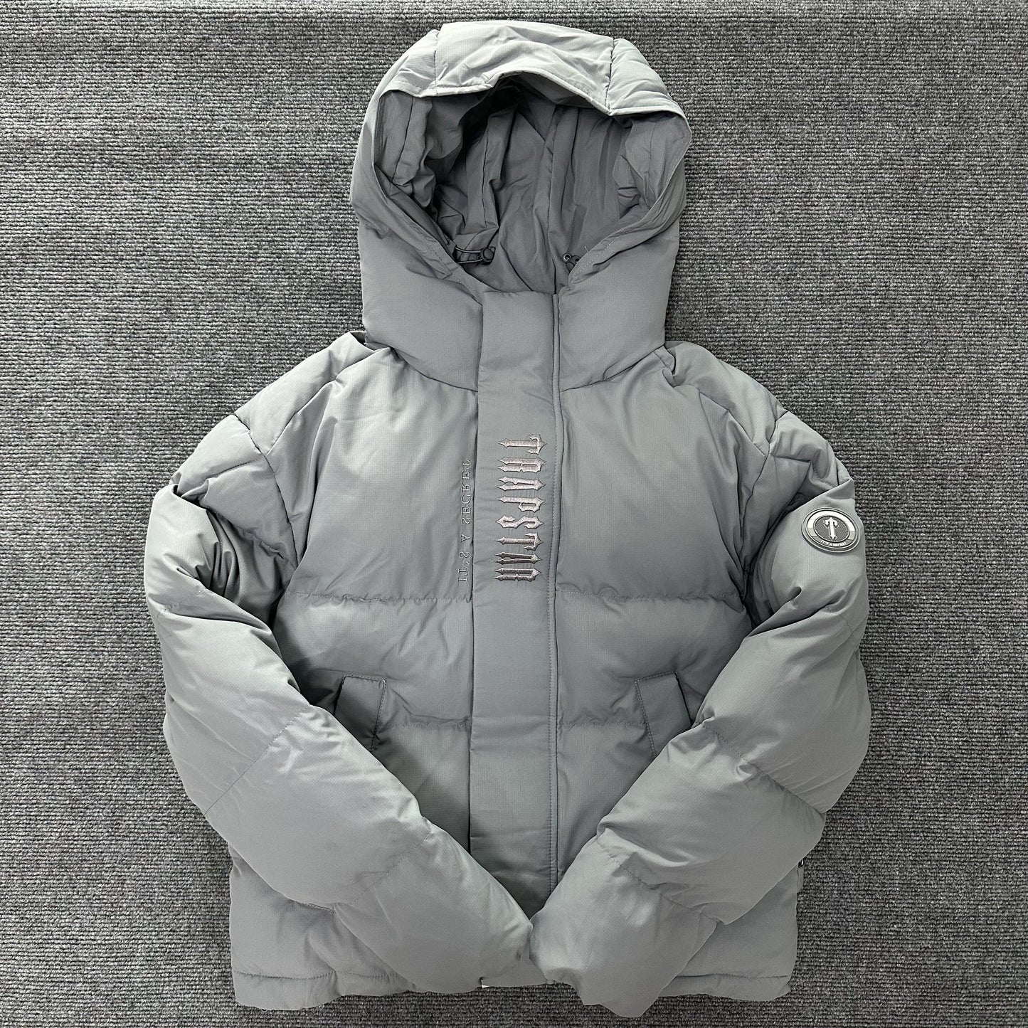 Trapstar Decoded Hooded 2.0 Puffer Jacket Grey