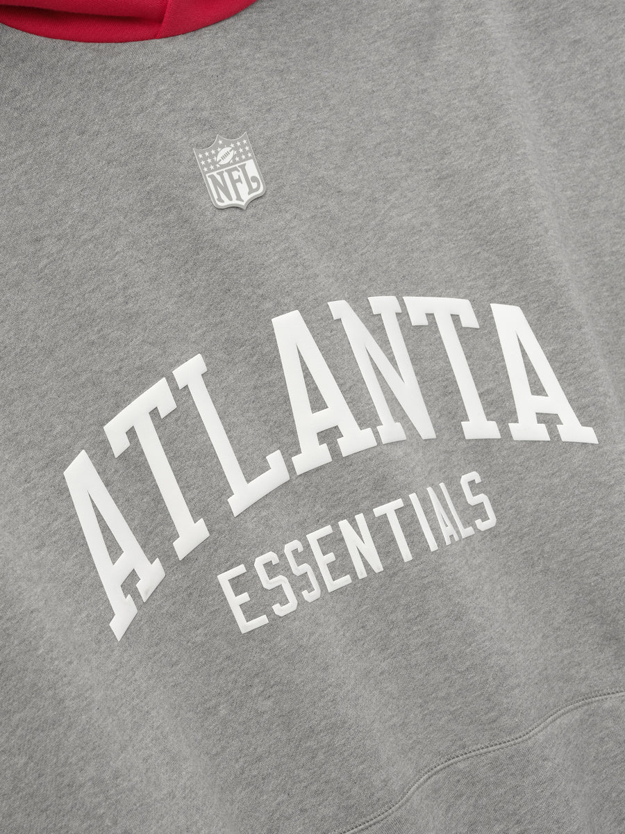 Essentials Falcons Hoodie – Dark Heather & Red