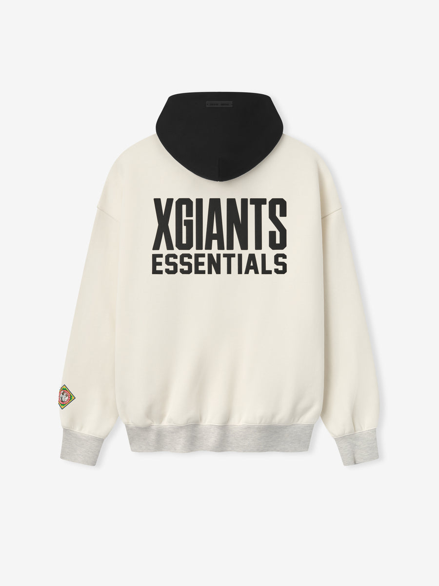 Essentials Cuban X-Giants Hoodie – Cream White & Black