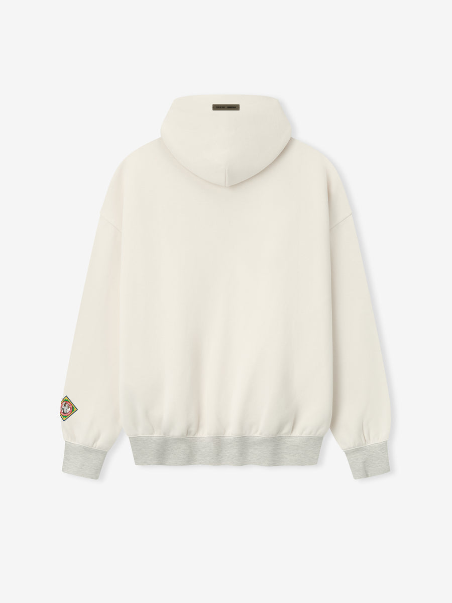 Essentials Black Crackers Hoodie – Cream White