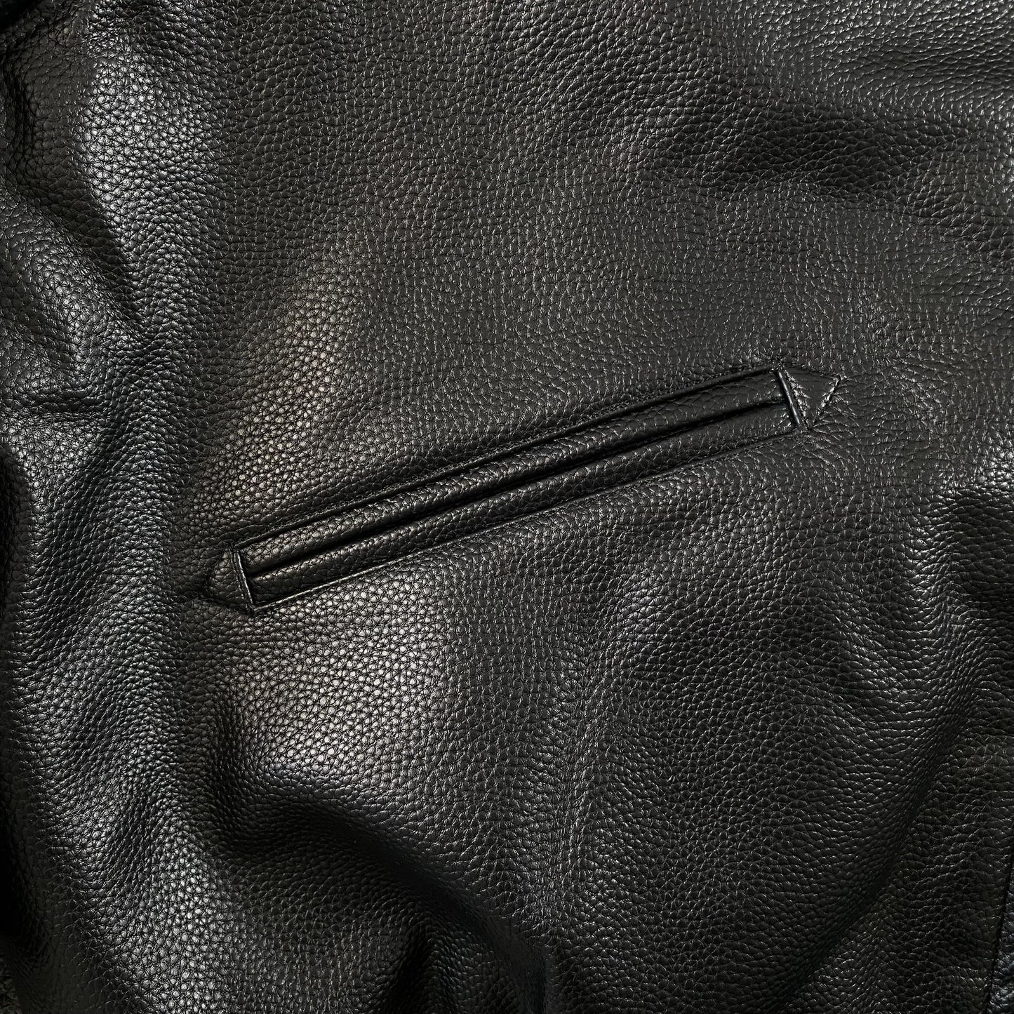 Corteiz Leather Da Skydive Jacket Black