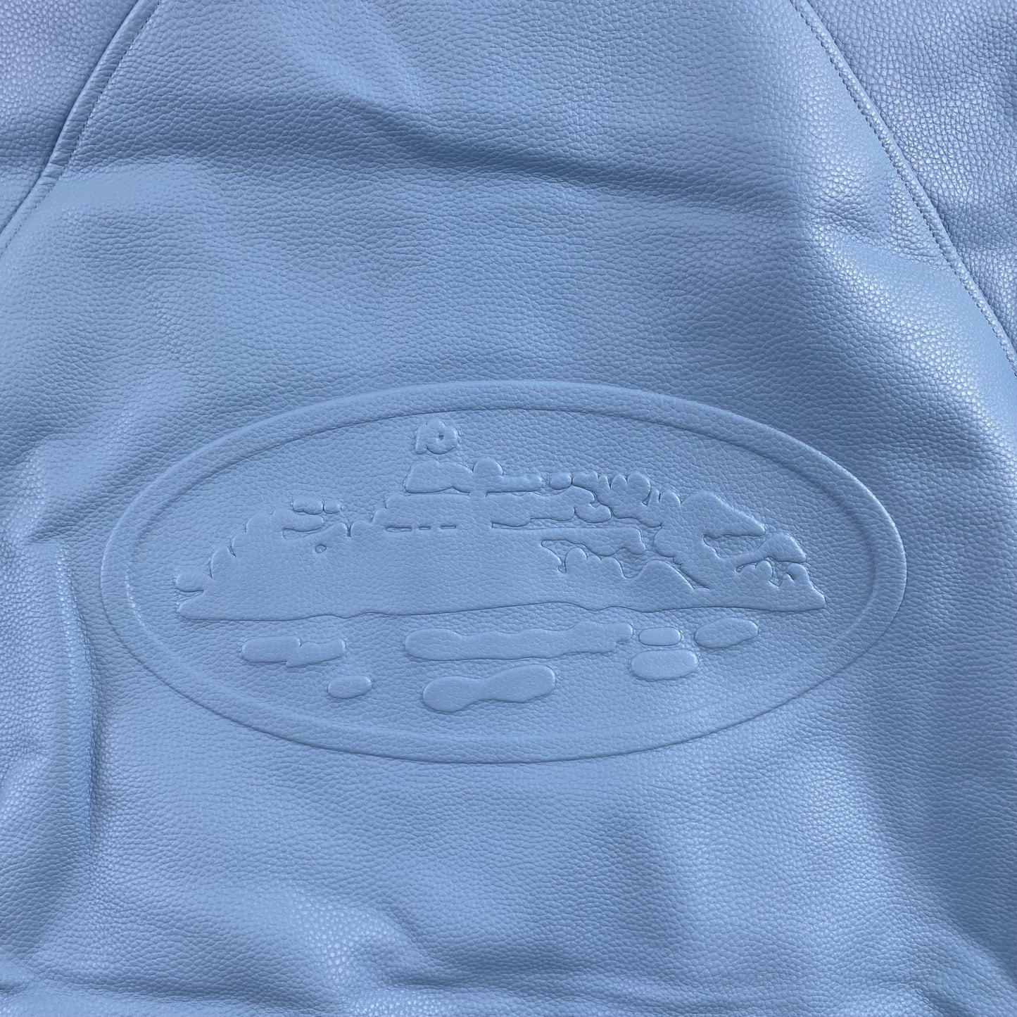 Corteiz Leather Da Skydive Jacket Blue
