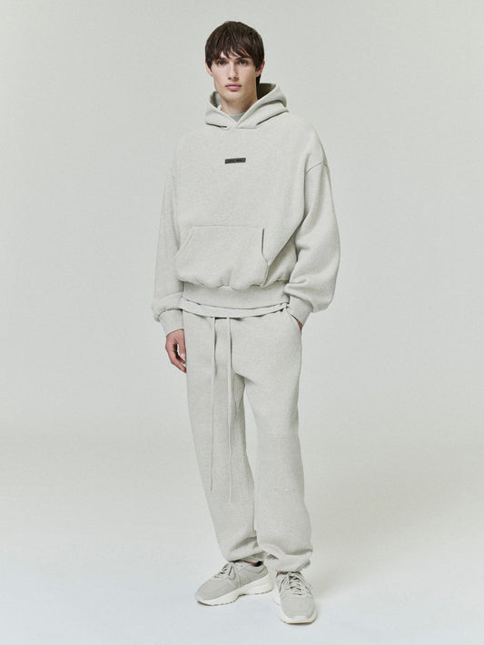 Classic Fleece Hoodie – Heather Stone