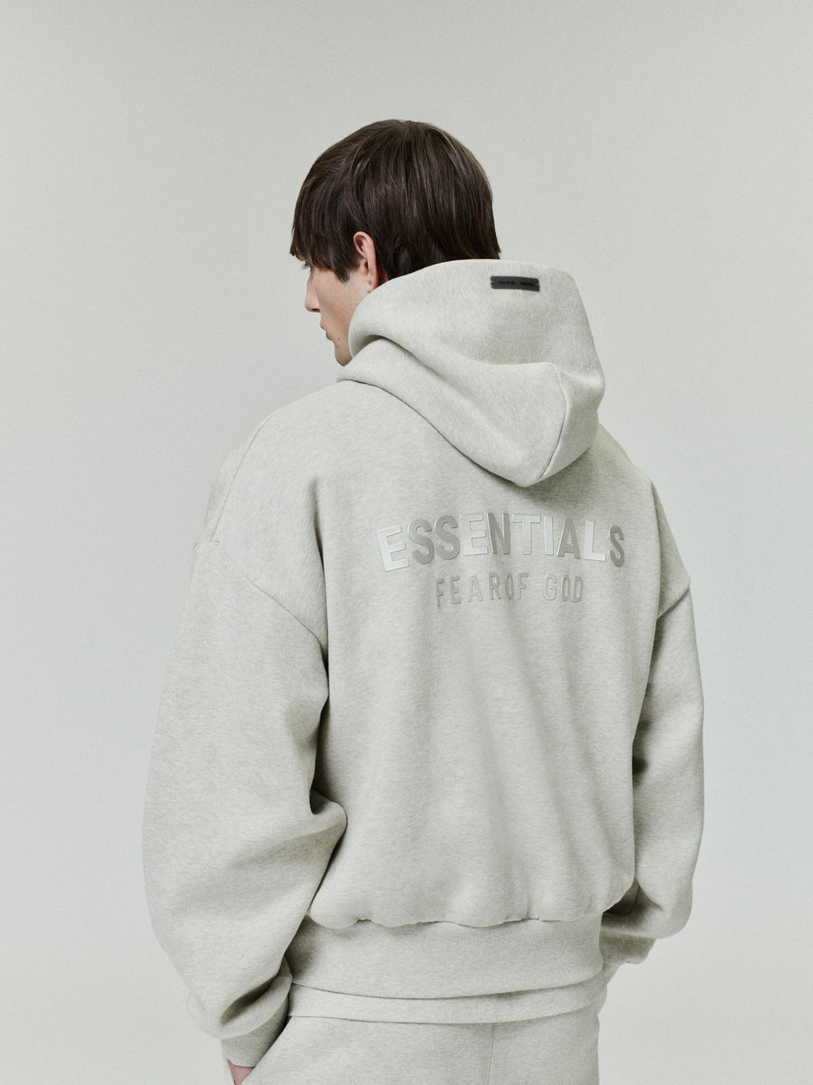 Classic Fleece Hoodie – Heather Stone