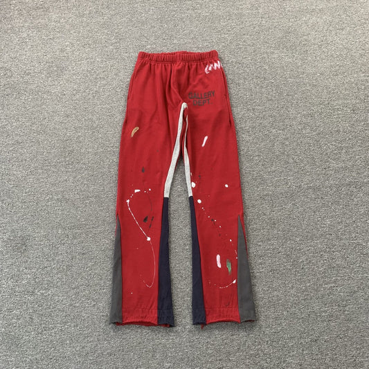 Gallery Dept Paint Sweatpants Red