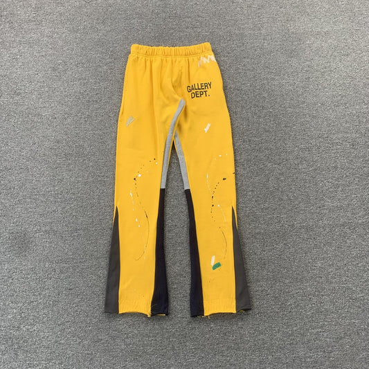 Gallery Dept Paint Sweatpants Yellow