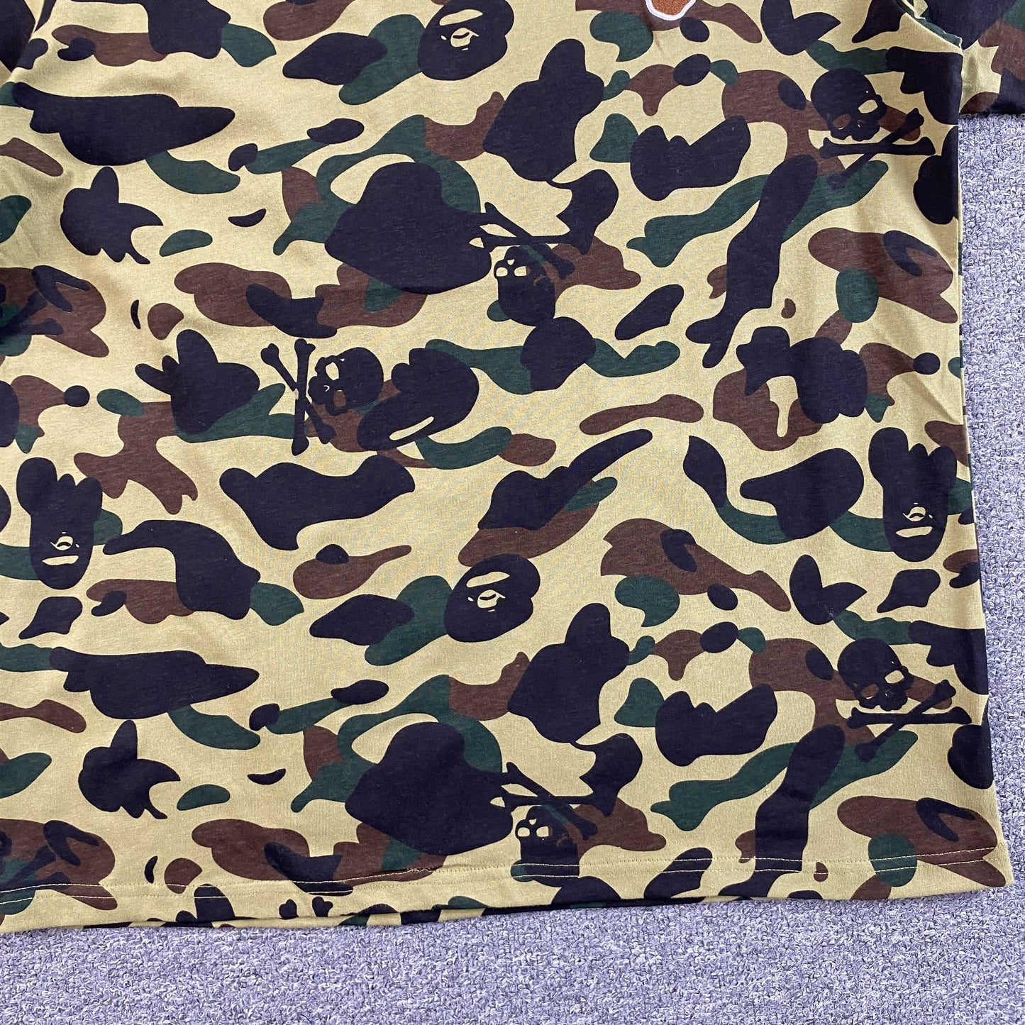 Bape 1st Camo One Point Tee Yellow