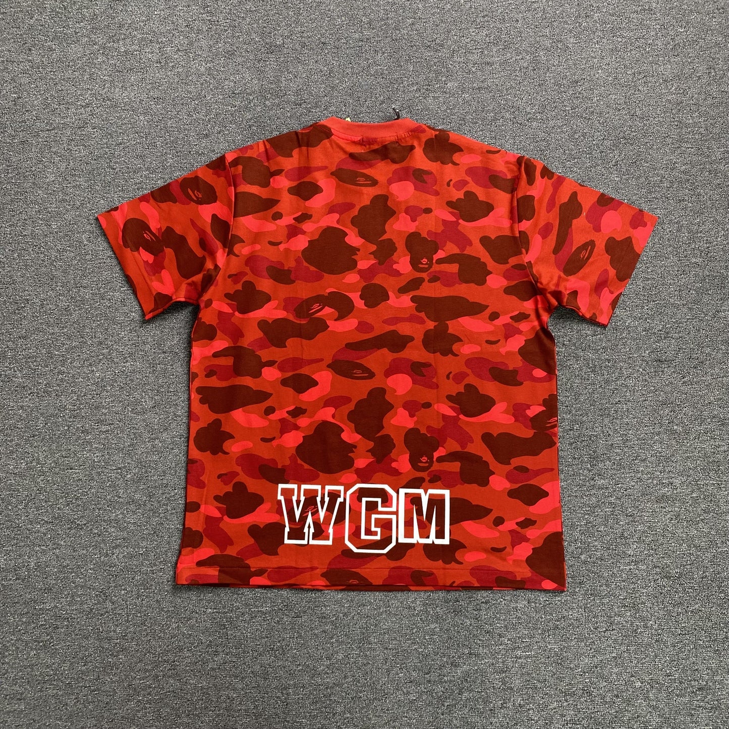 Bape ABC Camo Shark Tee Red