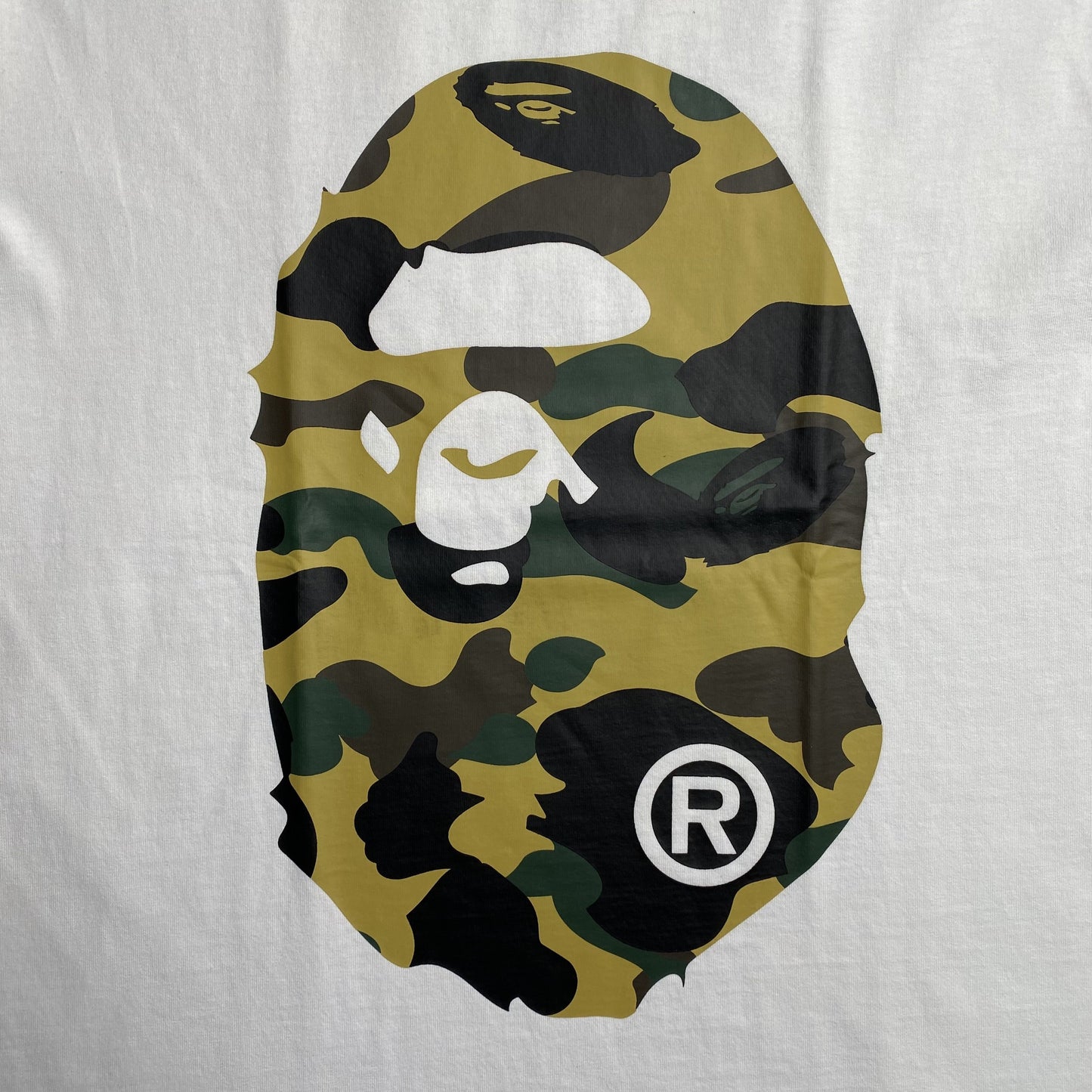 Bape Camo Big Ape Head Tee White