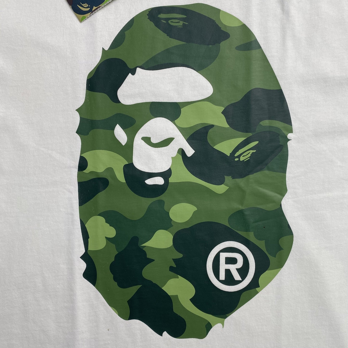 Bape Camo Big Ape Head Tee White