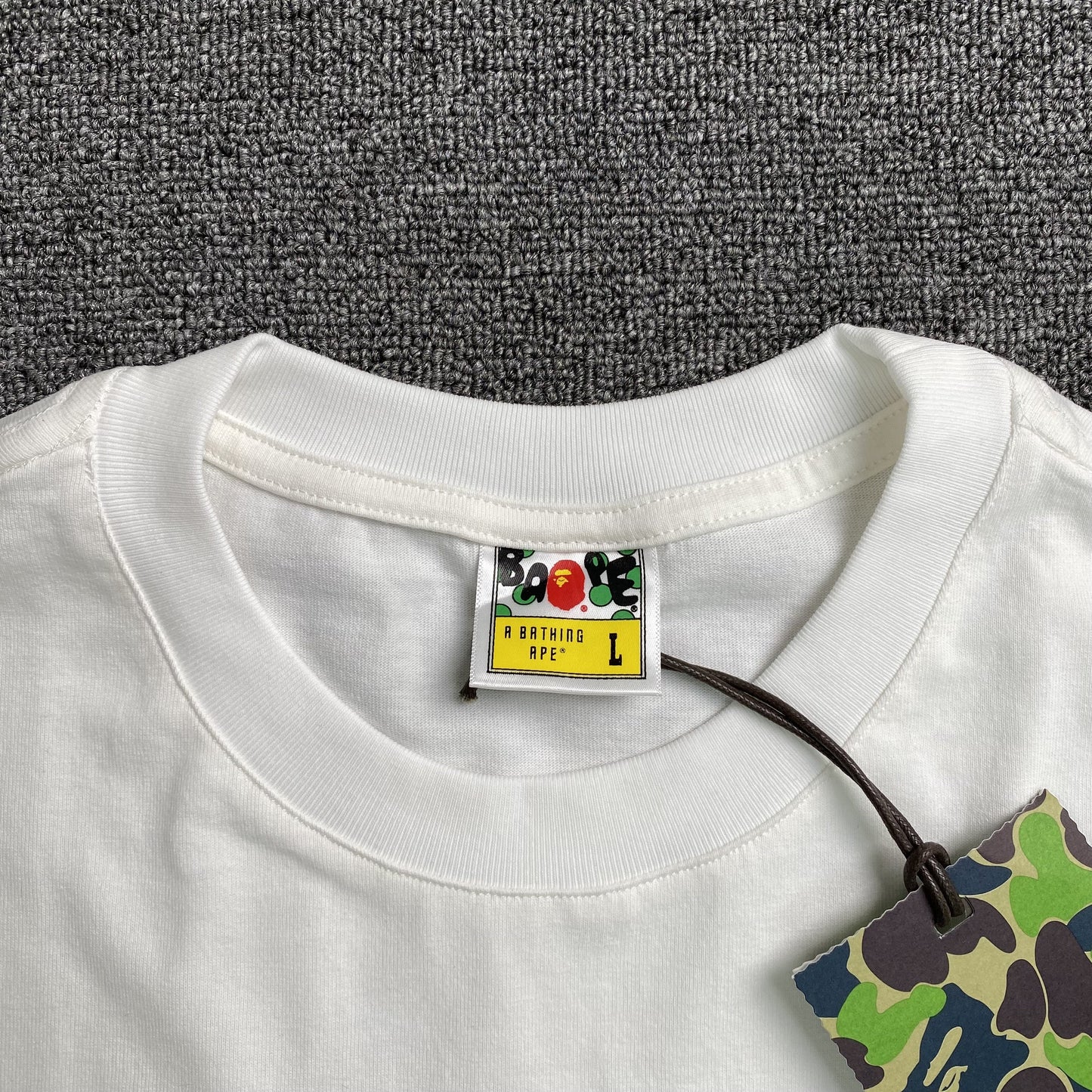 Bape Camo Big Ape Head Tee White