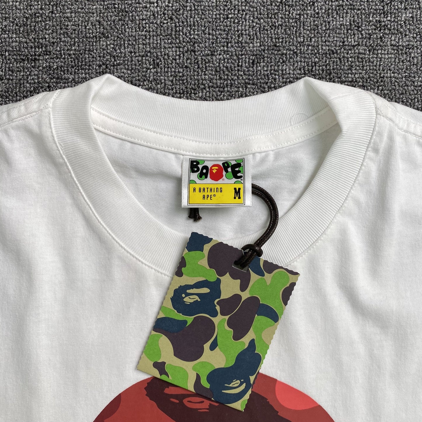 Bape Camo Big Ape Head Tee White