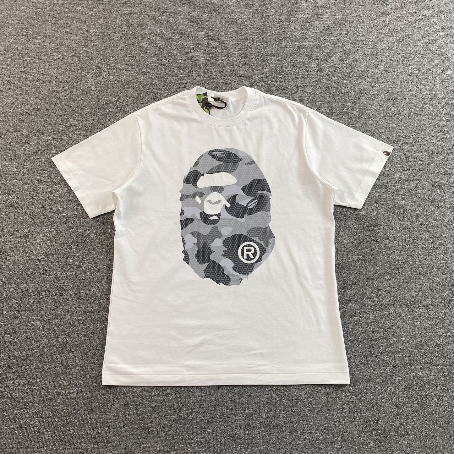 Bape Camo Big Ape Head Tee White