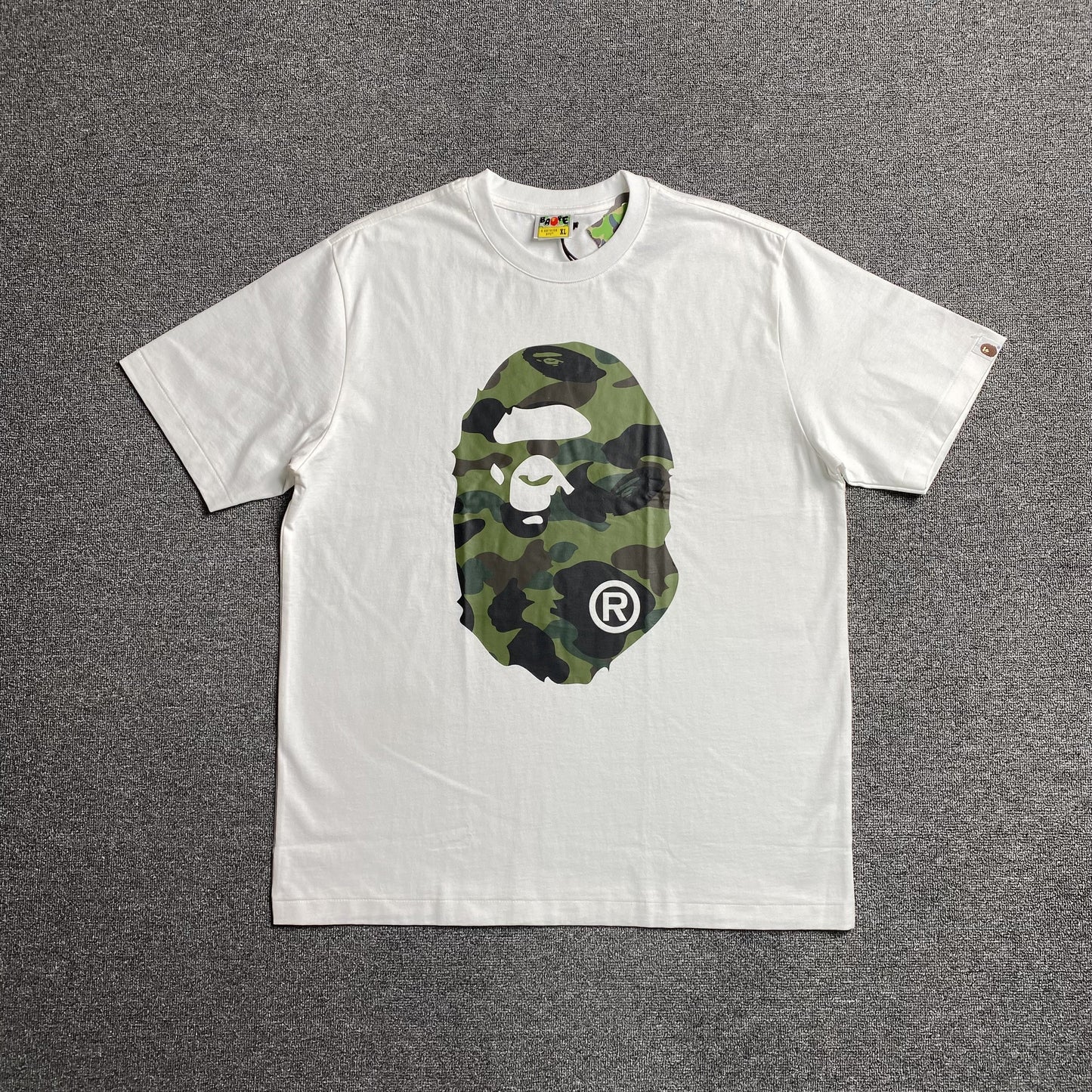 Bape Camo Big Ape Head Tee White
