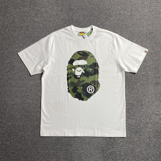 Bape Camo Big Ape Head Tee White