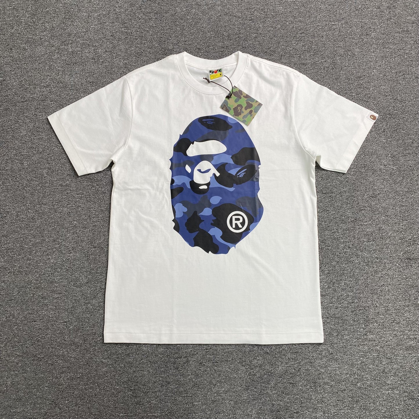 Bape Camo Big Ape Head Tee White
