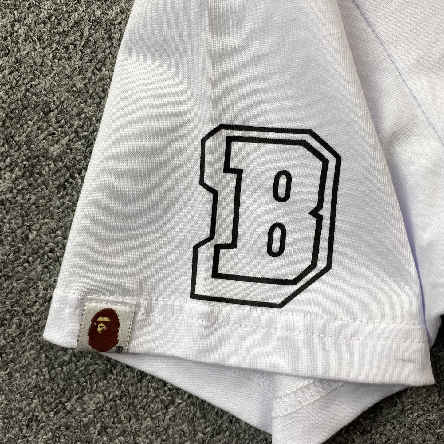 Bape Multi Fonts Tee White