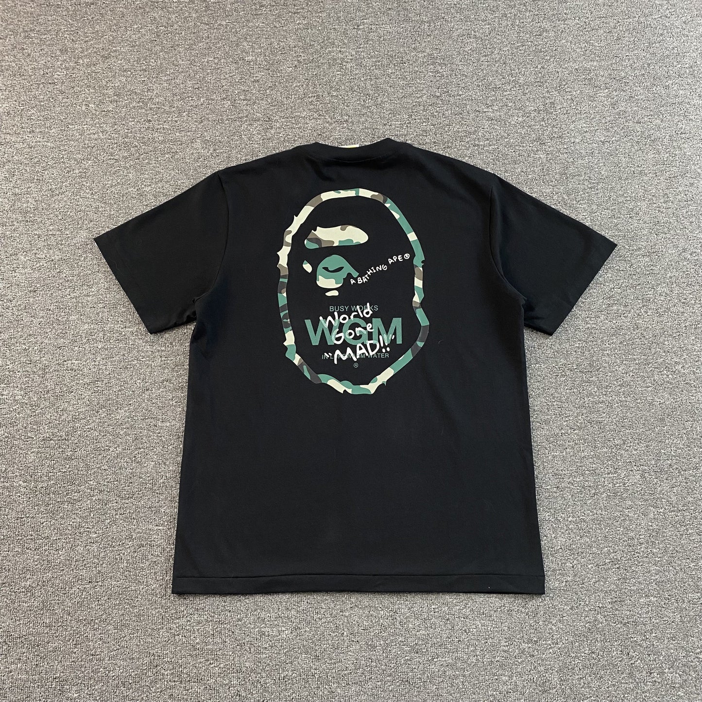 Bape Woodland Camo WGM Tee Black