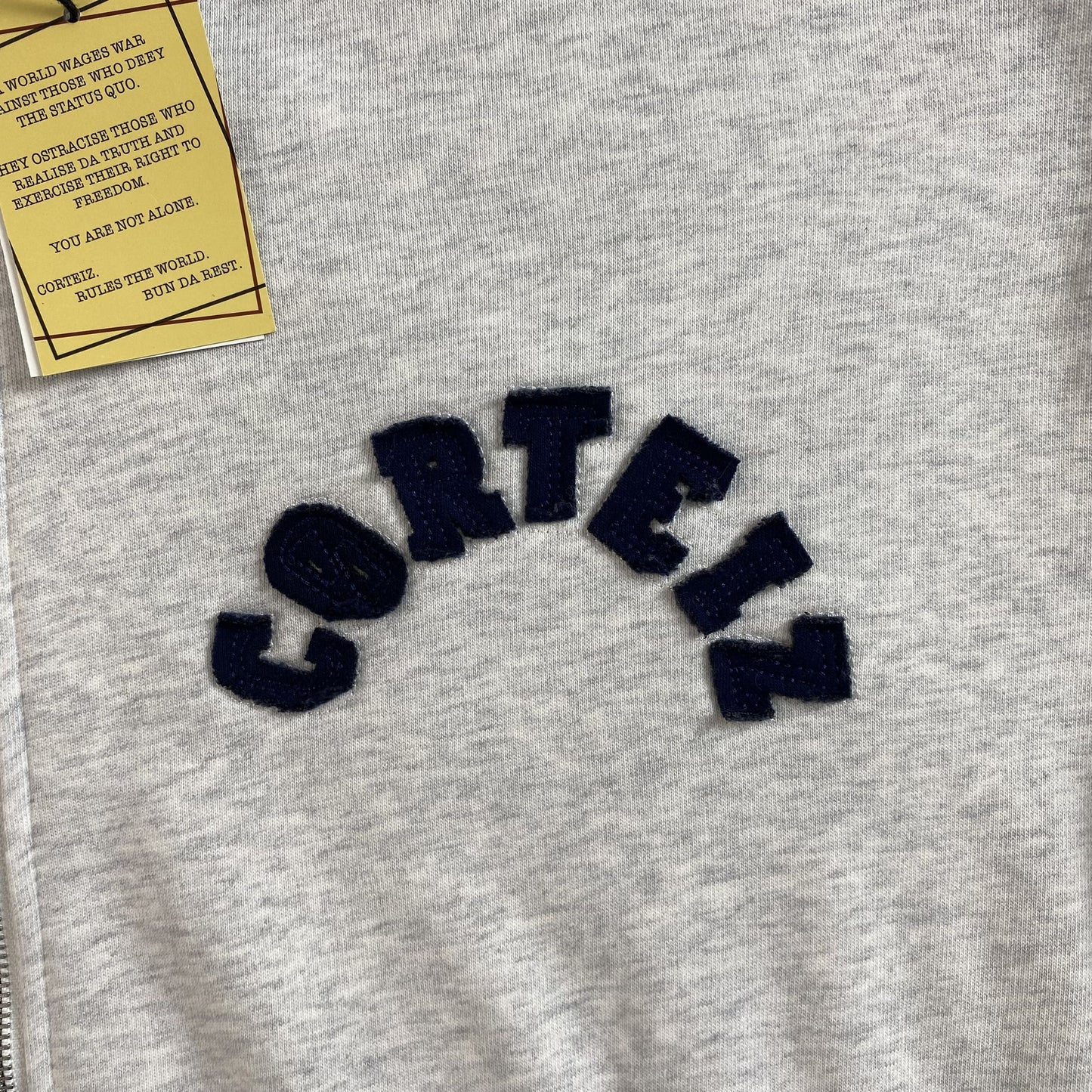Corteiz Colly Arch Zip Hoodie Grey