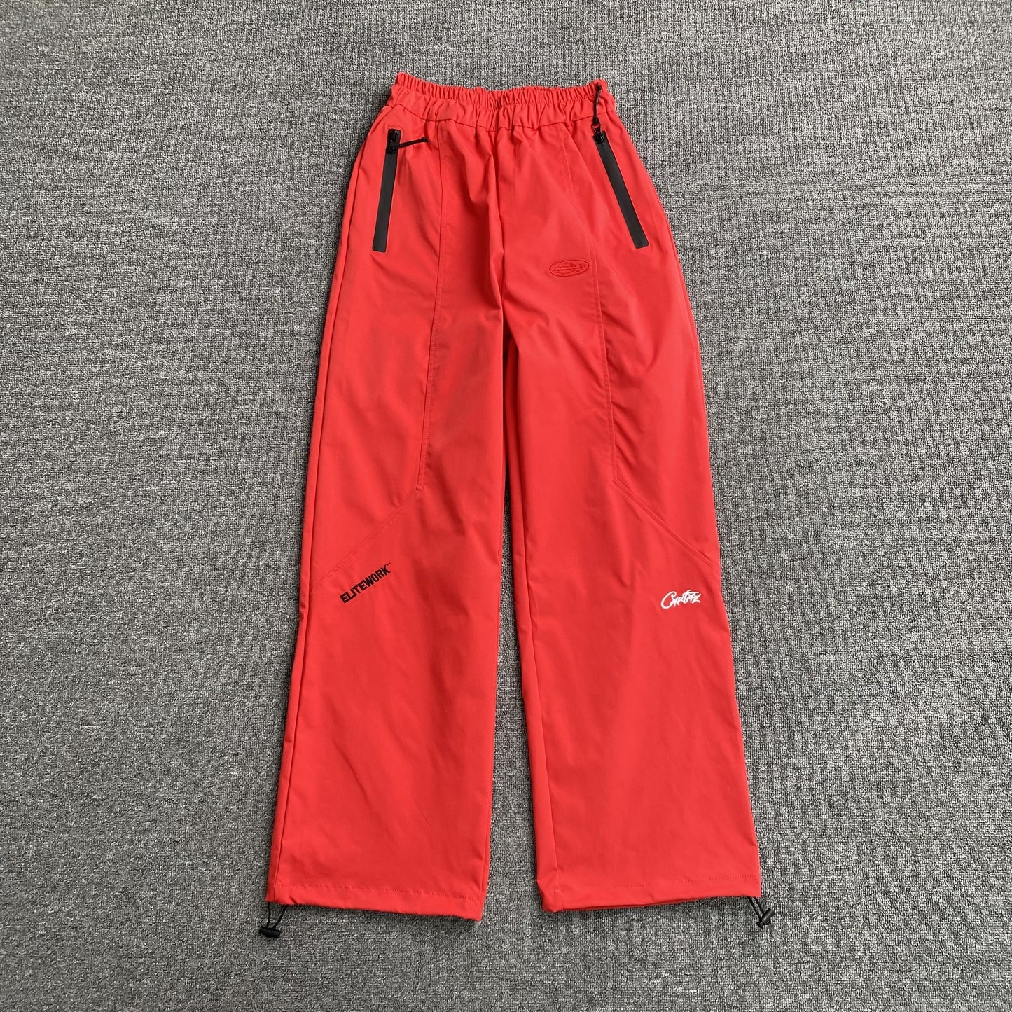 Corteiz Elitework Shell Pant Red