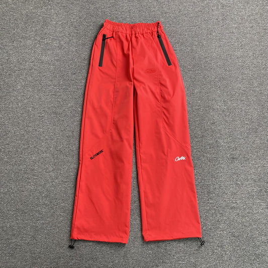 Corteiz Elitework Shell Pant Red